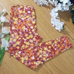 LulaRoe Floral Leggings